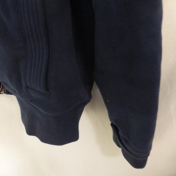 TOMMY HILFIGER, full zip front heavy weight hooded sweatshirt, large, GUC - Picture 7 of 14